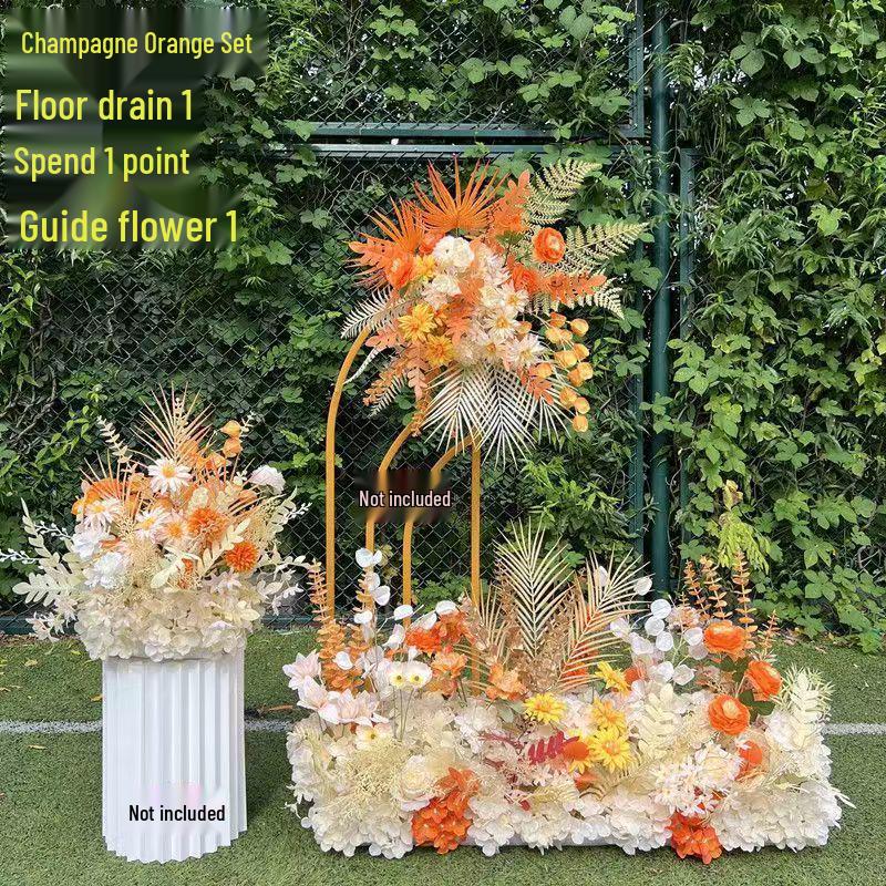 Künstliche Blumendekorationen für den Hochzeitsgang & die Bühne