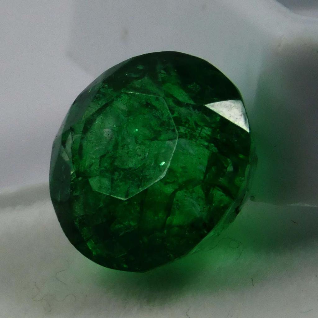 Emerald Round Cut Green Colombian 5.65 Ct Natural CERTIFIED Loose Gemstone A-6263