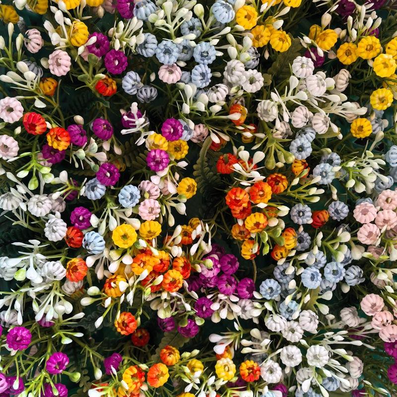 1Pcs 1:12 Dollhouse Simulation Vase Flower Outdoor Diy Accessories Miniature Resin Colorful Floral Plants Potted Model