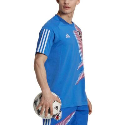 Adidas T Shirts Men's Blue Crew Neck Moderate Straight Fit HD8931