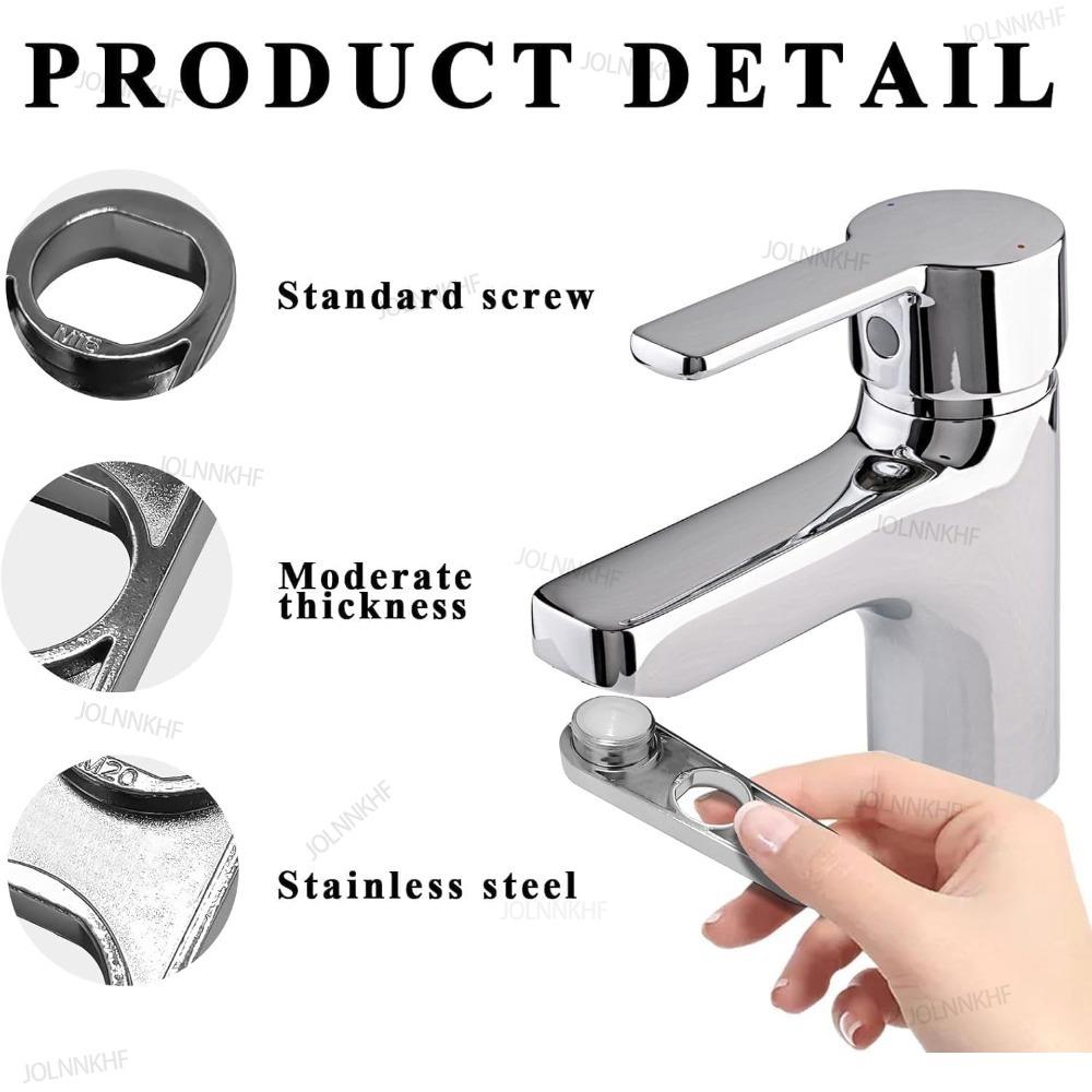 Xiaomi Plumber Faucet Aerator Wrench 6 In 1 Water Flows Adjusting Faucet Bubbler Wrench Home Bathrooms Faucets Maintaining Tools