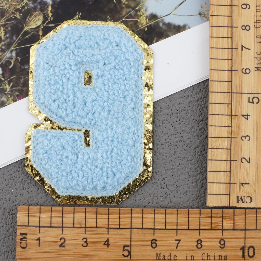 Mixed Color English Alphabet Embroidery Cloth Sticker Digital Towel Embroidery Computer Embroidery Stamp Clothes Smiley Face Patch Sticker