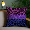 Y2k Fashion Leopard Print Pillow Case Sofa Short Plush Double-sided HD Printing Room Home Office Gift Cushion Cover