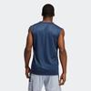 adidas Casual Round Neck Pullover Alphabet Printing Basketball Sports Vest Navy Blue / White Men's GT3015