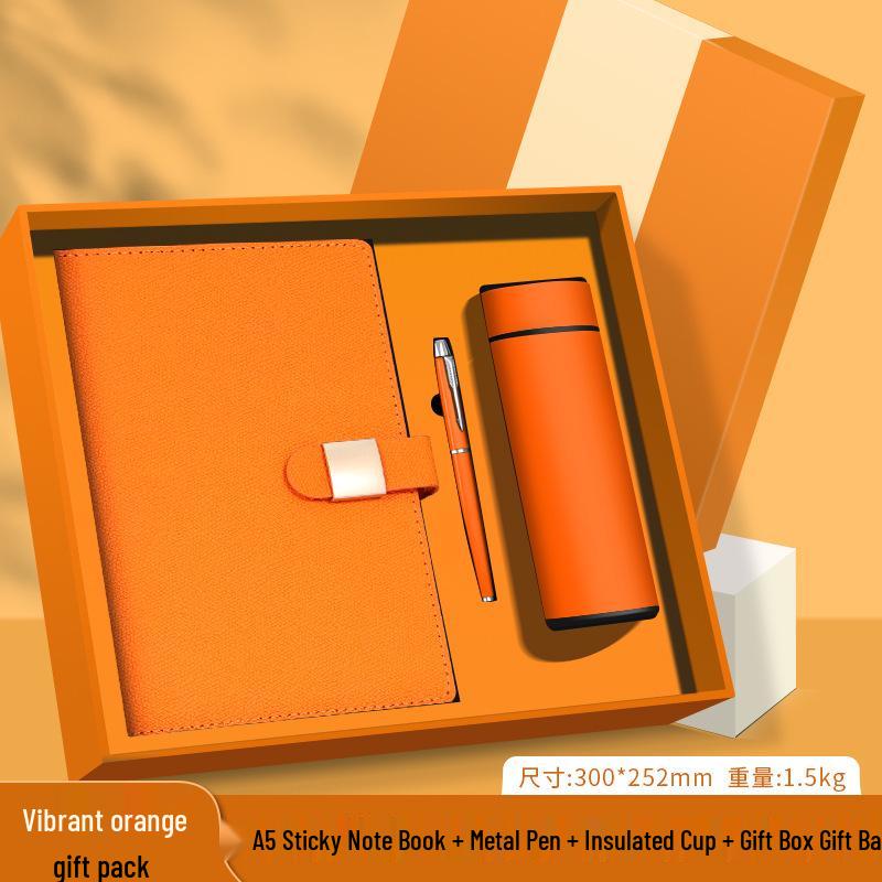 Customized Logo Laptop Gift Set: Thickened Notebook with Clasp, Perfect for Business Office Culture Gifts