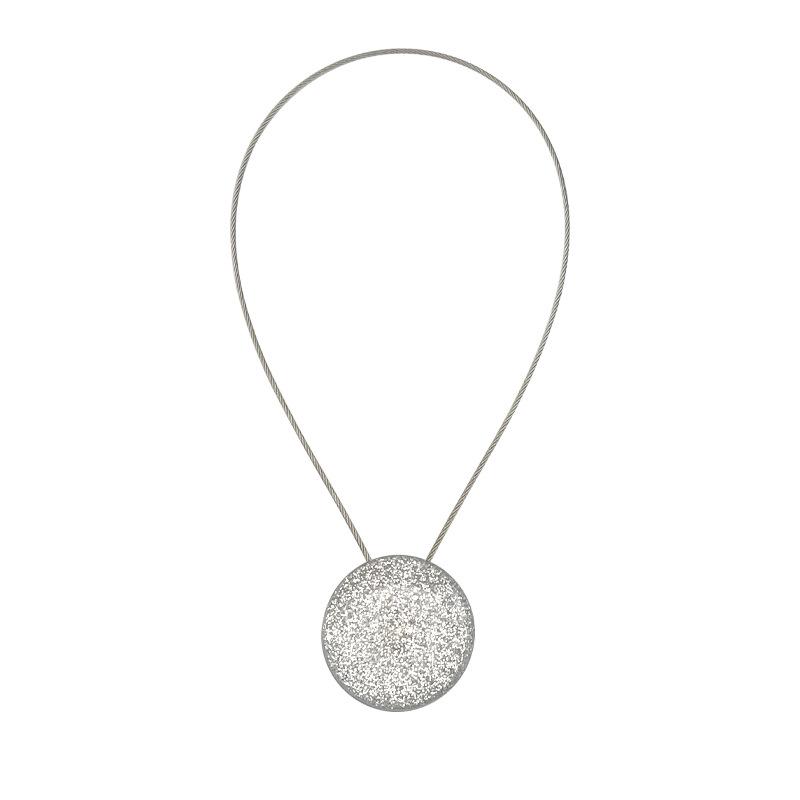 

Красочные магнитные подхваты для штор «Кошачий глаз», стальные тросы и множество креативных украшений для дома 1PC серебряный серый