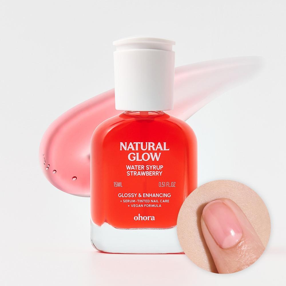 OHORA Întăritor de unghii tip sirop 15ml (10 culori) - Întăritor Profesional pentru Unghii cu Nuanță de Sirop Translucid