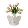 Schmetterlingsvase Einzigartig mit Perlenkette Skulpturaler Blumenhalter für Dekorateure, Floristen,
