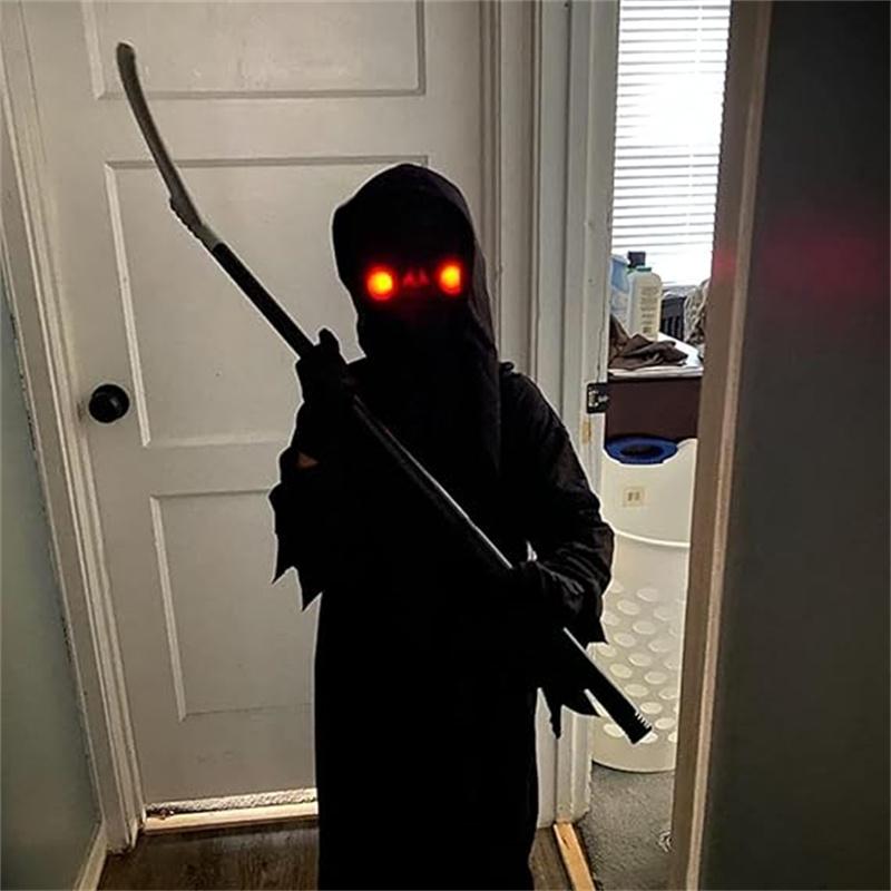 Rote Brillen - Leuchtende gruselige Cosplay-Requisiten mit Lichteffekten für Halloween-Horrorpartys & Lustige Mitgebsel