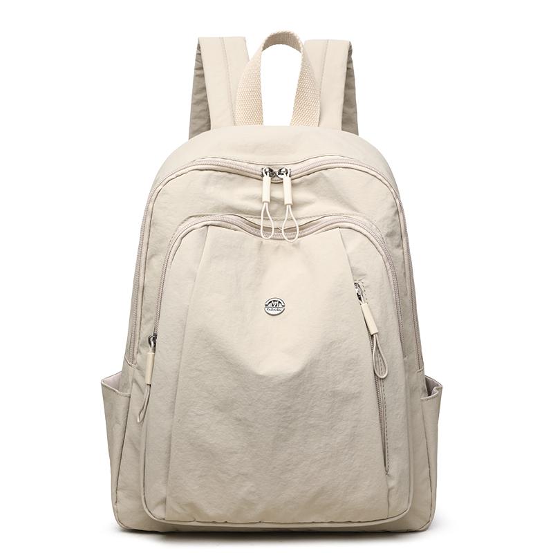 

Студенческая школьная сумка однотонный женский дорожный рюкзак большой емкости белый