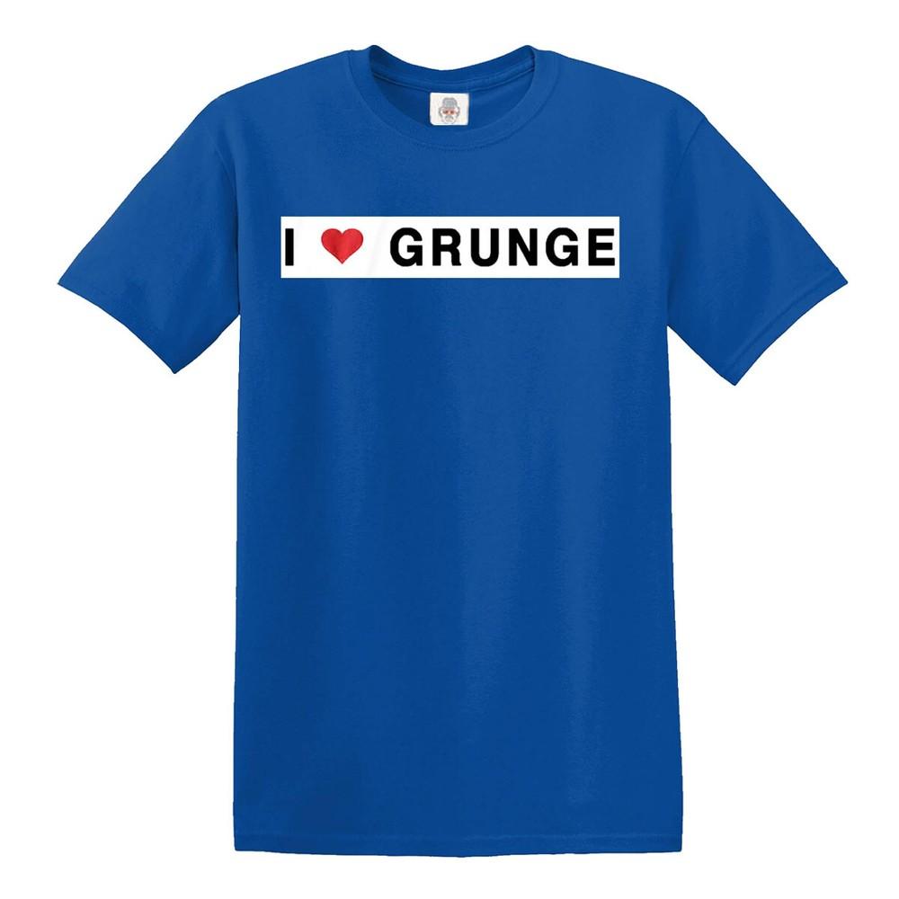 I love grunge tshirt 100 cotton mens s to 5xl top tee