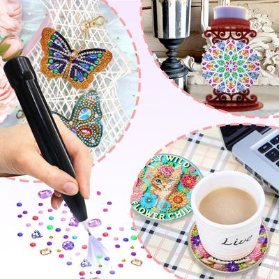 Gem Art Pens Gem Art Kits For Adults Automatic Suction Craft Accessories Hobby Tools For Girls Boys Kids Teens Men Mother Family