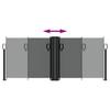 Retractable Side Awning Anthracite 100 X 600 Cm