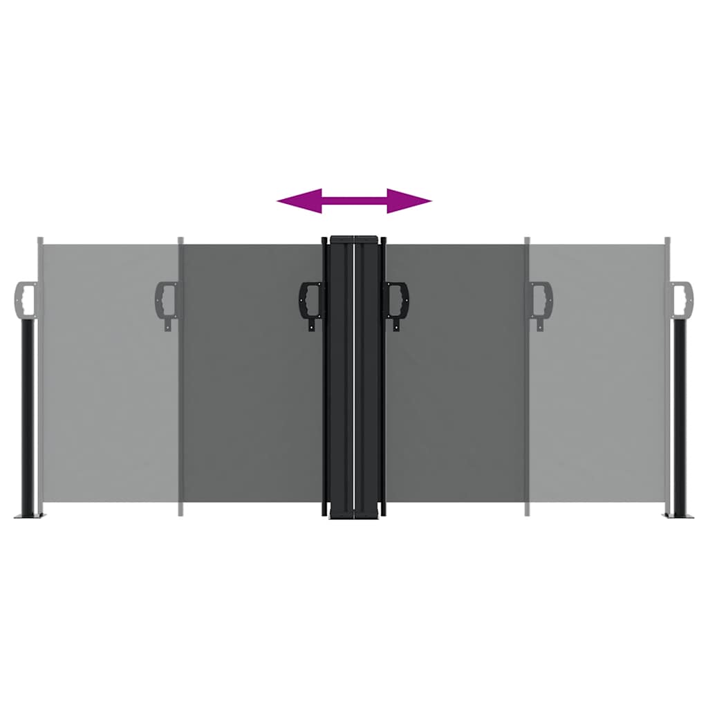 Retractable Side Awning Anthracite 100 X 600 Cm