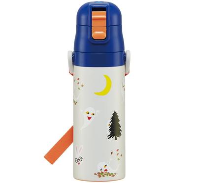 Skater Water Direct Glasses Rabbit For Boys and Stainless Sports Water Children's Bottle, Drinking, 470ml, Design, Girls, Insulated, Steel,
