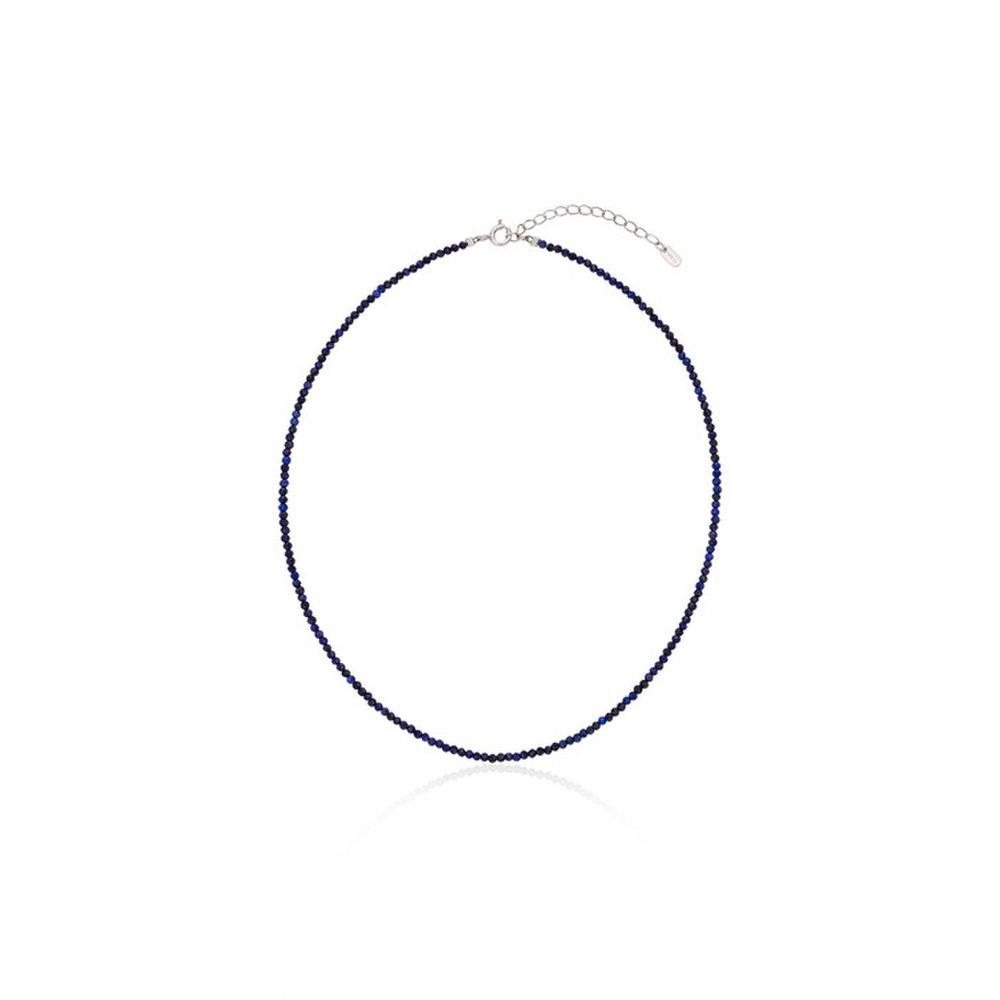 [Silver 925] Gem Necklace (Lapis)