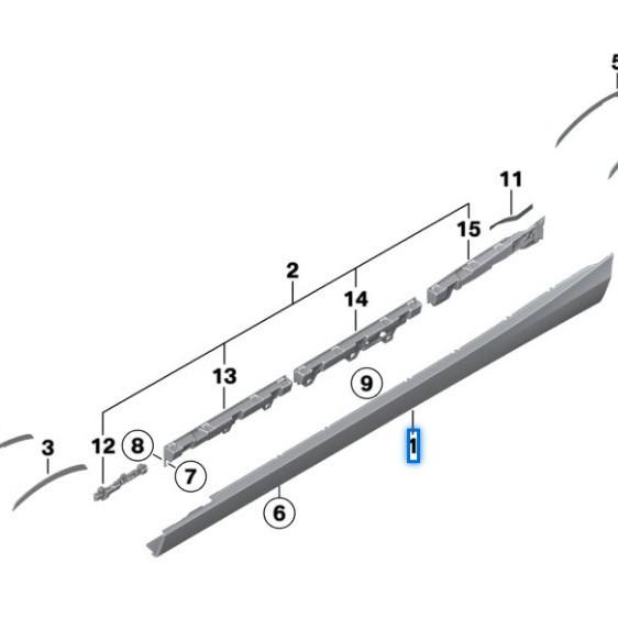 Anwendbarkeit der Seitenwand für BMW 1er F20/F21: 51778056815, 51778056816