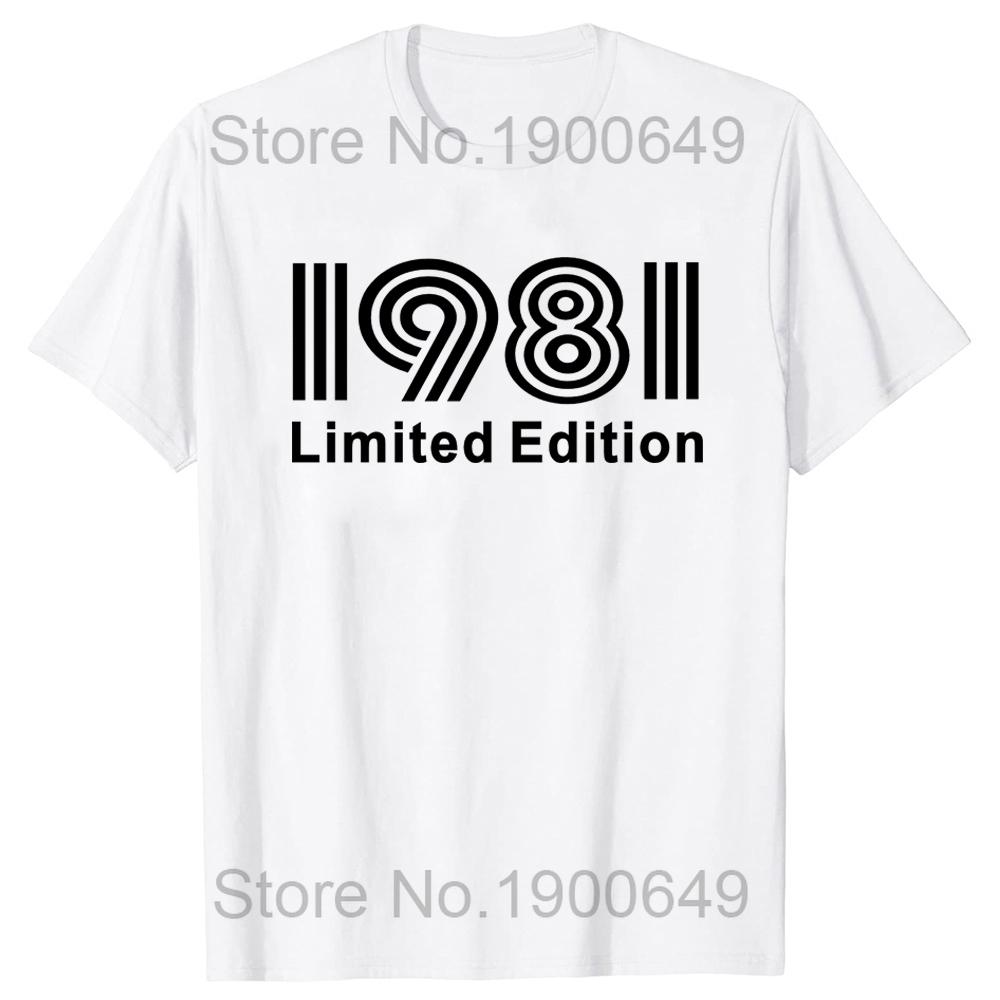 Funny Made In 1981 Limited Edition Classic T Shirts Summer Graphic Cotton Streetwear Short Sleeve Birthday Gifts Tshirt Men