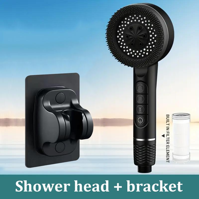 New Filter Booster Shower Head Four-speed Adjustment With Water Seal Multifunctional Home Shower Bathroom Accessories