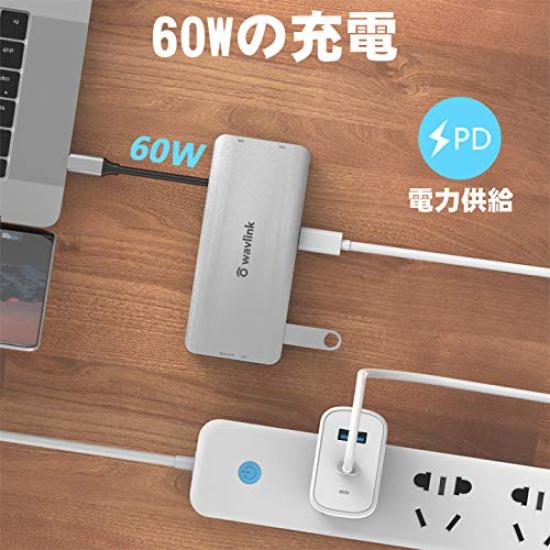 WAVLINK USB C Mini Docking x x x USB x x SD Card Slot Micro SD Card Charging Gigabit Compatible with Windows OS X and Linux Hub/USB-C Station/9-in-1