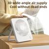 Ventilator Portabil Reîncărcabil 3 Viteze Flux de Aer Puternic Zgomot Redus Ventilator Pliabil Ultra-subțire cu Suport Reglabil la 180 de Grade