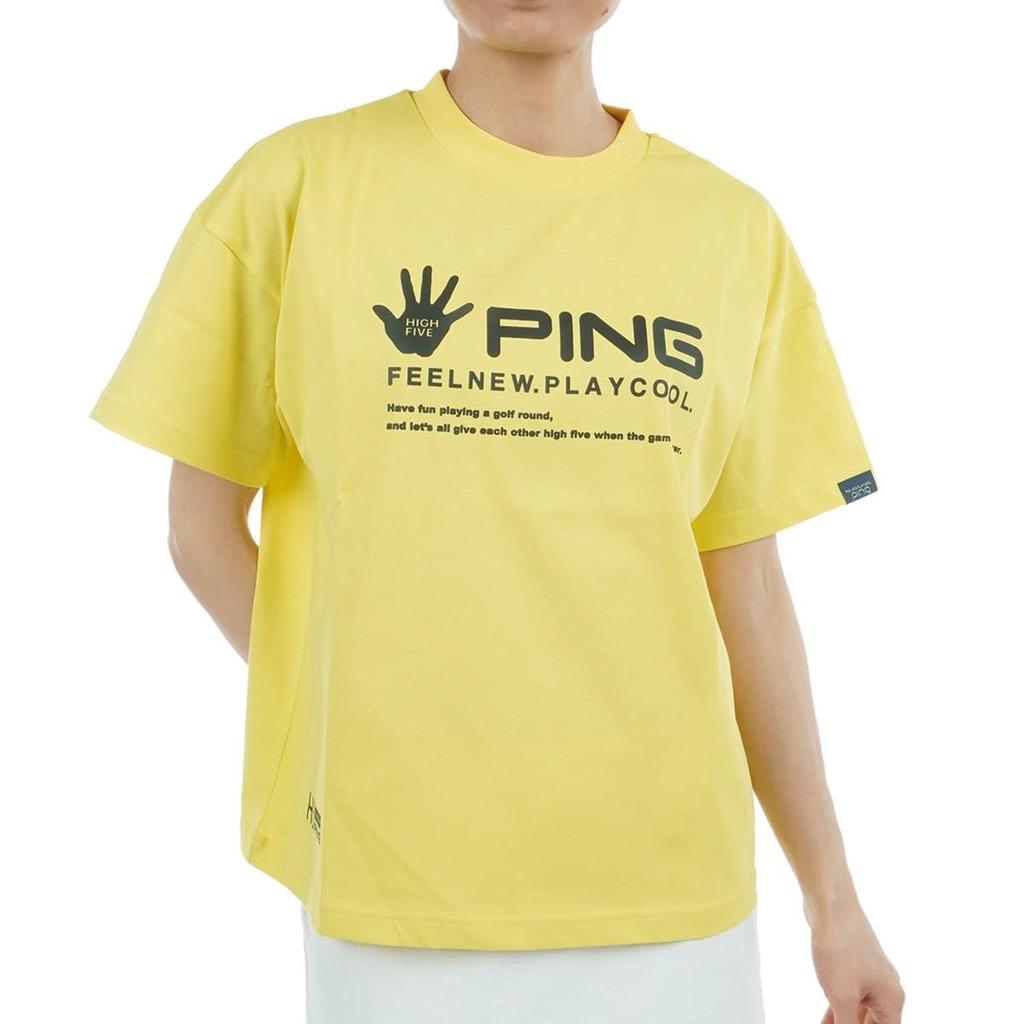 Ping Apparel Short Sleeve Printed Golf Size S Women's T-Shirt (Brand Logo) / / 622-5164300 060_Yellow,