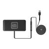 POLMXS C1 15W Tappetini antiscivolo per auto Caricabatterie wireless con cavo dati USB da 1 m(Nero)