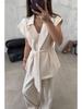 Elegant Autumn Cross-Border Fashion Set: European & American Style 2026 Women's Straight Casual Pants