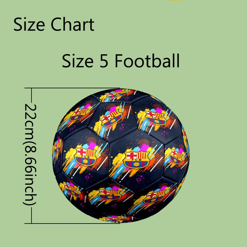1 Stück Fußballverein-Thema Fußball, Größe 5 Fußball, Outdoor Athletik-Trainingsball, Einzigartiger Stil, Exquisites Weihnachtsgeschenk