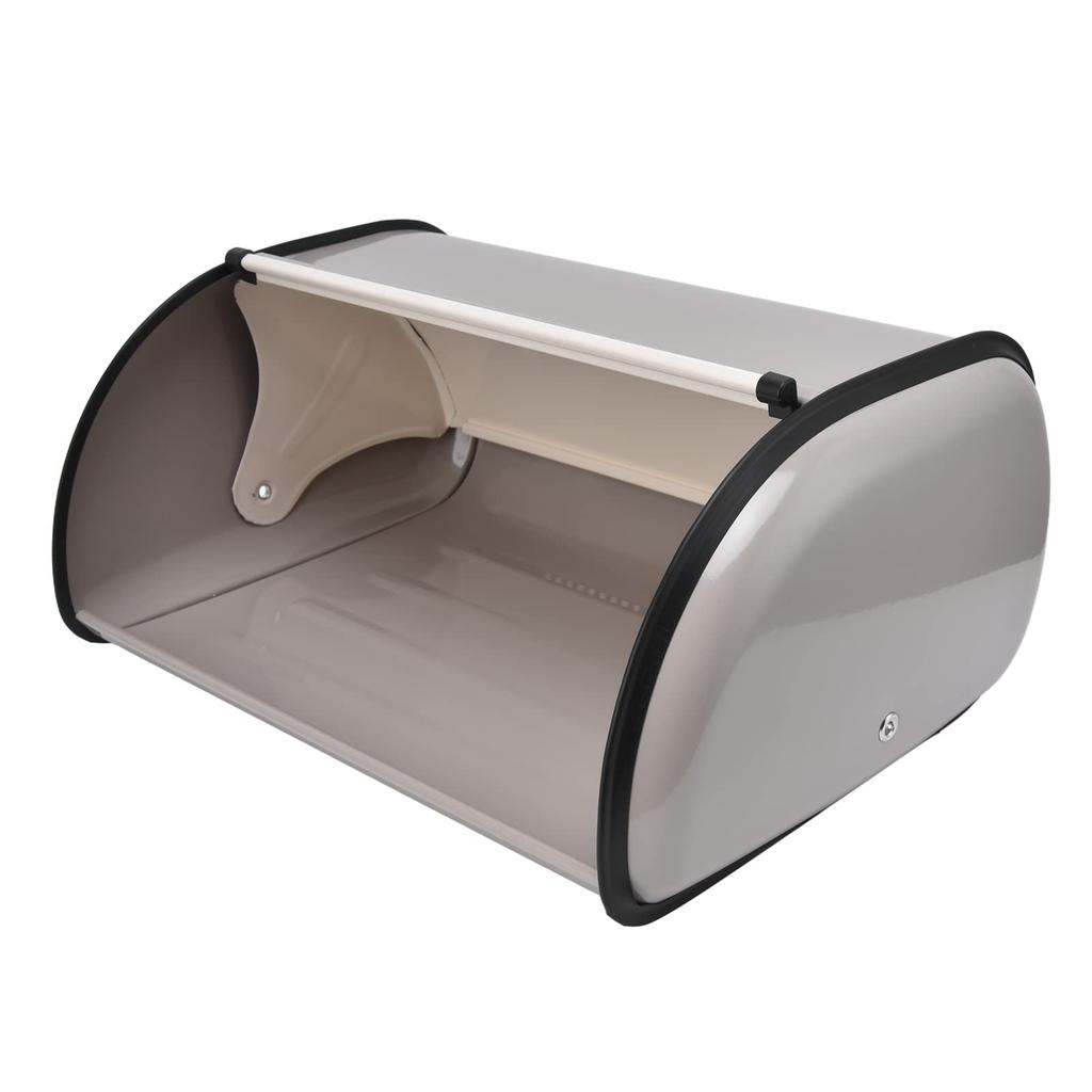 Countertop Bread Bin for Large Capacity Dusting Bread Box with Cute Pattern and Perfect for Home Bakery Storage Kitchen, Roll-Top Door,