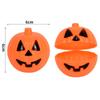 6/12pcs Halloween Plastic Pumpkin Storage Mini Fillable Pumpkin Container Candy Rack Container for Halloween Thanksgiving Mini Props