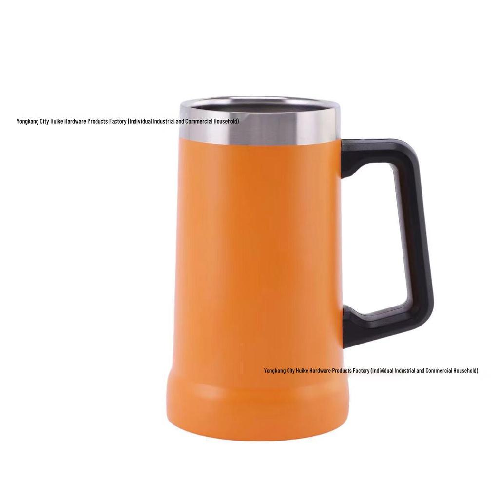 304 Stainless Steel 23oz Vacuum Insulated Beer Mug with Handle