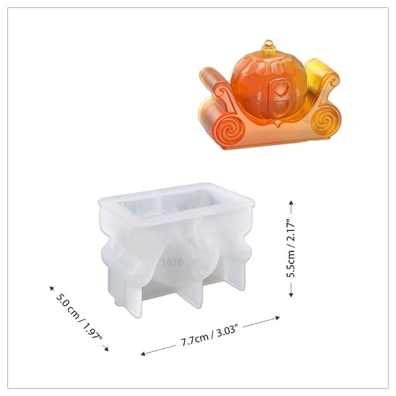 Moule en Silicone Tripode Citrouille 3D pour Bougie Parfumée Savon Plâtre Béton Artisanat DIY Outil de Fabrication de Cadeau d'Halloween