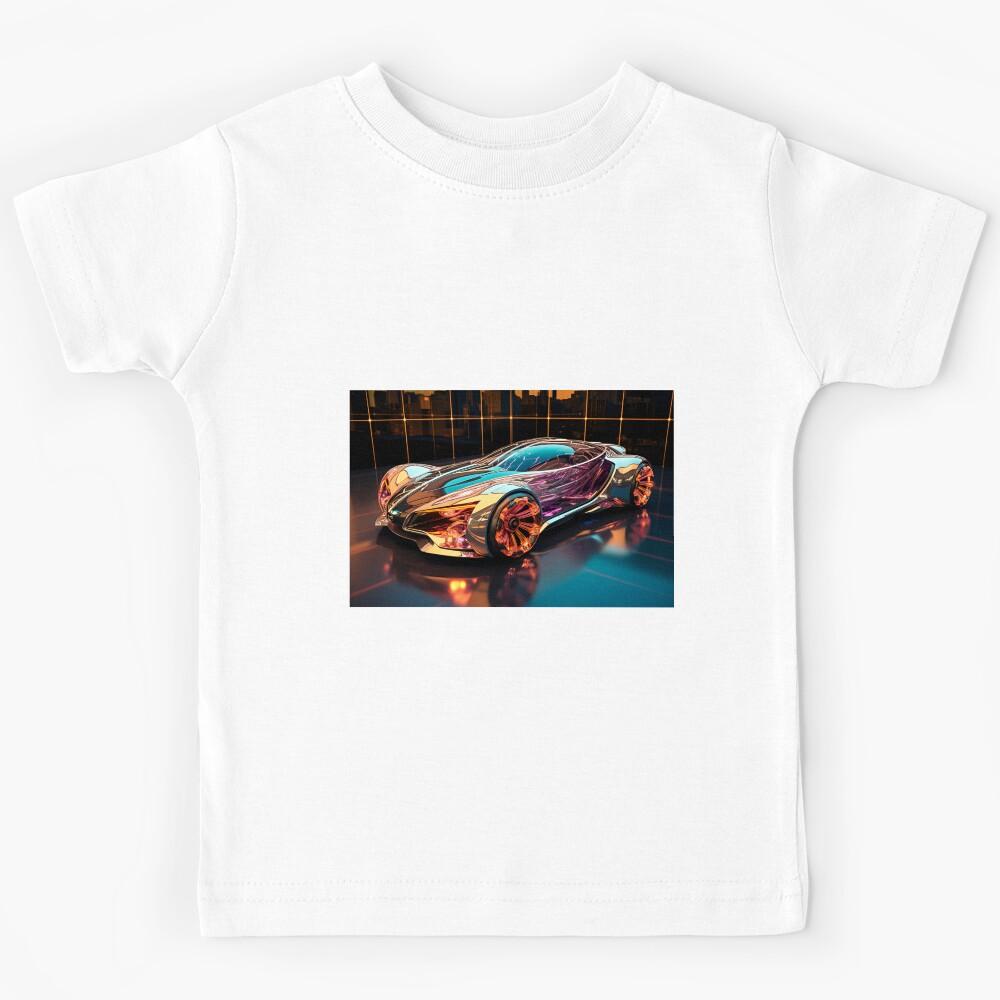Futuristic Supercar Cyborg Dragon Concept 2 Kids T-Shirt 150