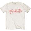 Aerosmith Weißes Klassisches Logo T-Shirt Unisex