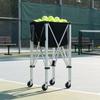 Racket Sport Sphere Trolley Aluminum Alloy Frame Foldable Carrier Easy