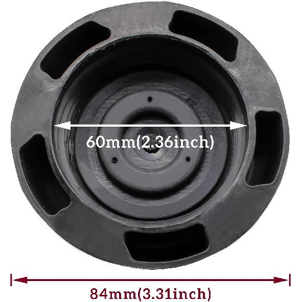 SAUTVS Tankdeckel für Polaris & Can-Am ATVs/UTVs | Kraftstofftankdeckel, Langlebiger ABS-Kunststoff, Korrosionsbeständig, #5450389 #5433687 #7082037 #5439075