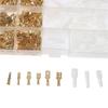 270PCS 2.8/4.8/6.3mm Crimp Terminal Insulated Seal Electrical Wire Cold Pressed Reed Terminals Connector Kit Gold