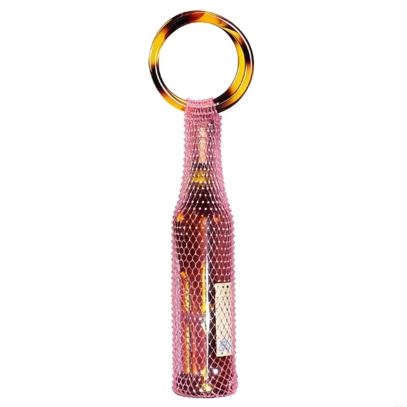 

Decorative Wine Storage Bag Reinforced Pulls Sustainable Substance Party Essential X3UC темно-розовый