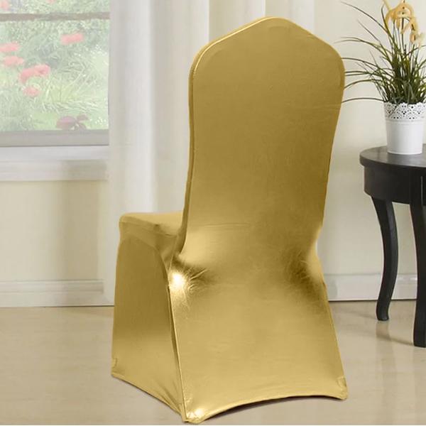 Gold Premium Elastic Chair Cover