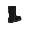 UGG W Classic Short Logo Zip 'Black' Women's (Unisex) Snow Boots 1122672 BLK