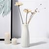 62KD 6PCS Elegant Plastic Flower Holder Vases With Subtle Texture Small Storage Bottle For Home Decoration