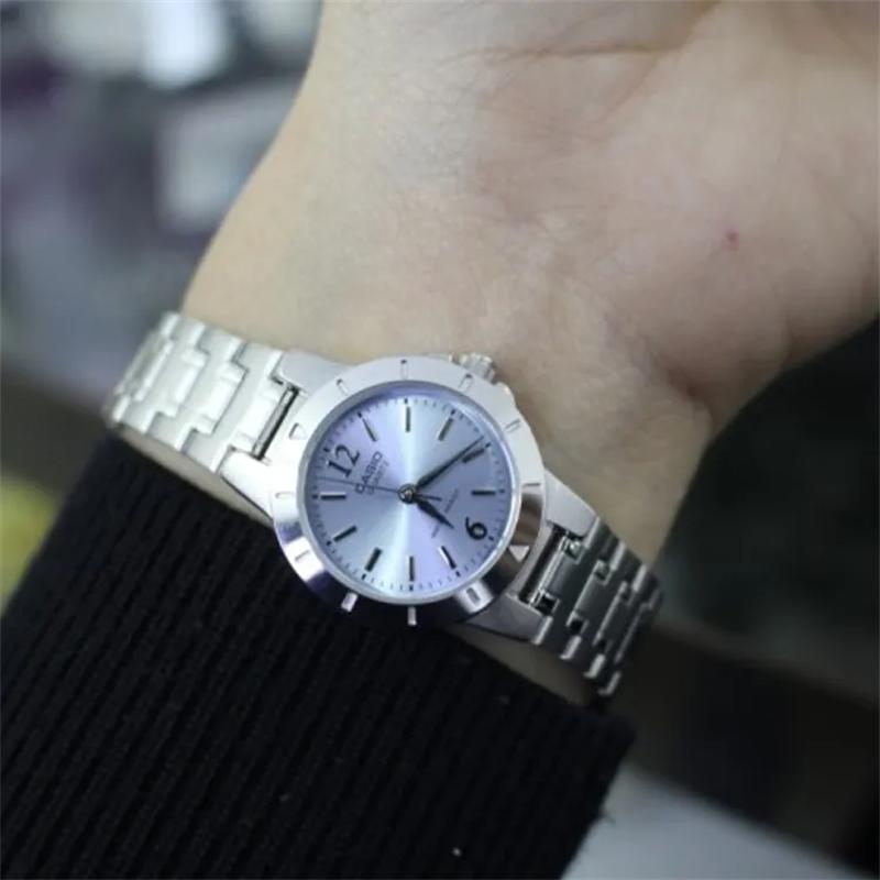 Casio Dames 26mm Zilver Blauw Horloge ltp-1177a-2a-