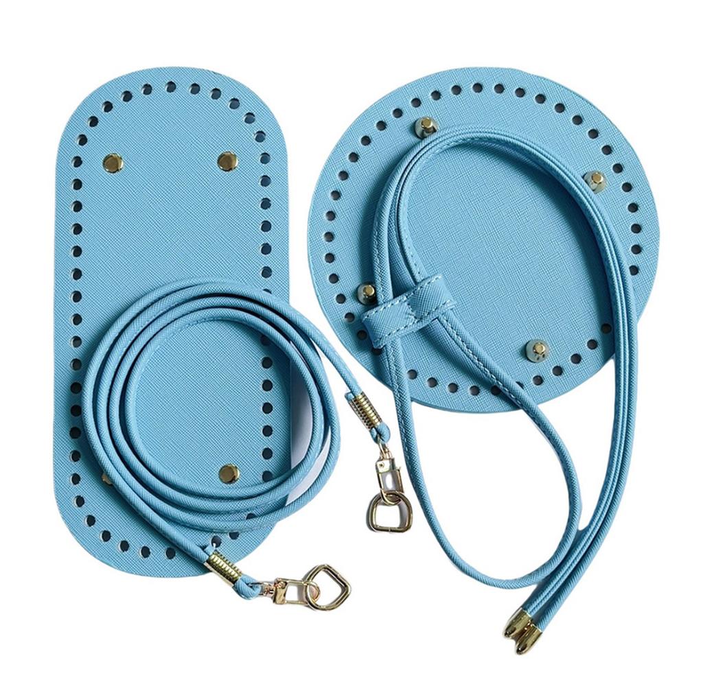 DIY Bag Accessories With PU Strap Drawstring Rope And Precise Cut Base For Handmade Shoulder Bags Craft Projects