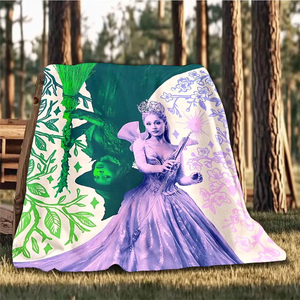 1pc Wicked Outdoor Soft Blanket Ultra Plush, Warm, Versatile, and Easy Care for Camping, and