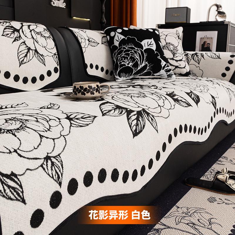 Irregular Special-Shaped Sofa Cushion, Light Luxury, High-End Non-Slip Seat Cushion, Universal In All Seasons, Straight Row Sofa Cover Seat Cushion