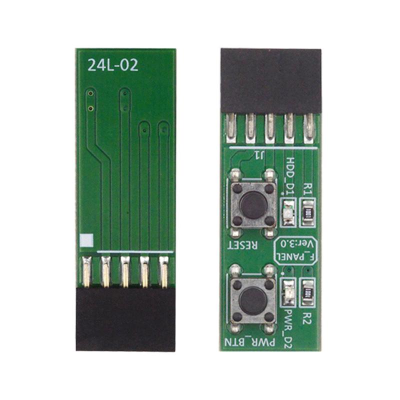 DIY PC Assembly Tool Reliable 10 Pin Mainboard Switching Tester Switching Board Adapter With 2x5pin Resets Button Accessories