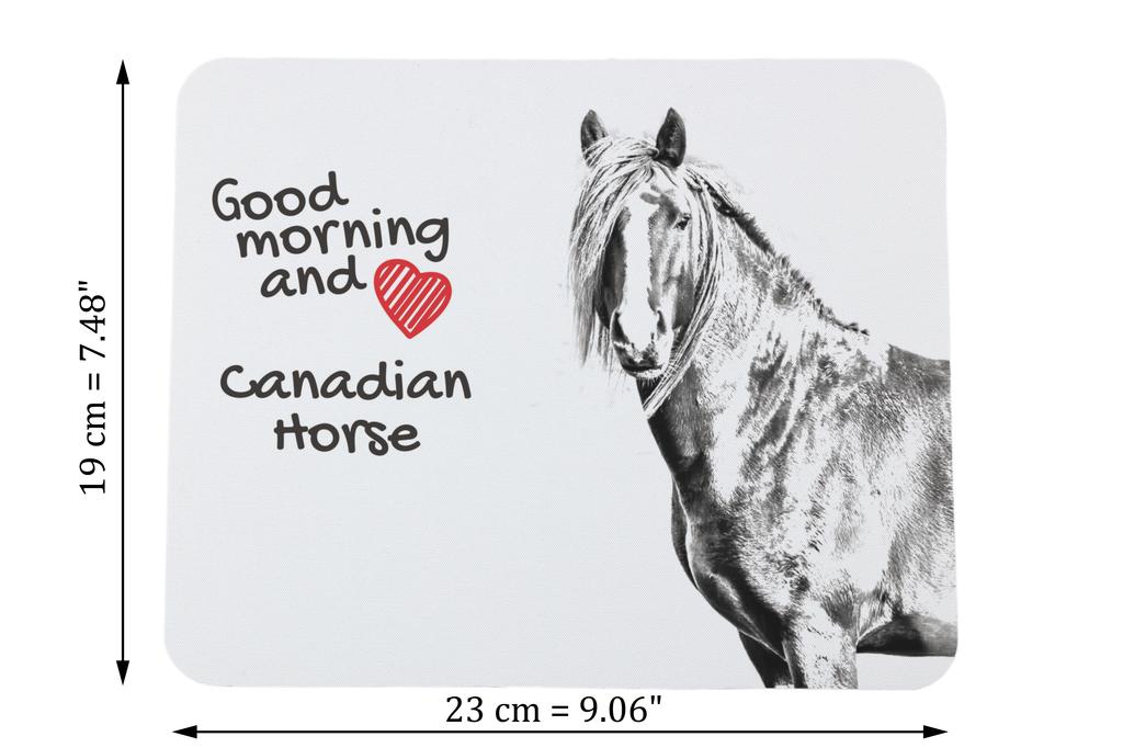 Canadian Horse - Art-Dog markasından baskılı mouse pad, atlı kişiselleştirilmiş pad, ofis çalışanı için benzersiz alet