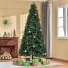 Artificial Christmas Tree 240cm with 1499 Branches with 2 Types of Tips, Green Indoor Christmas Decoration