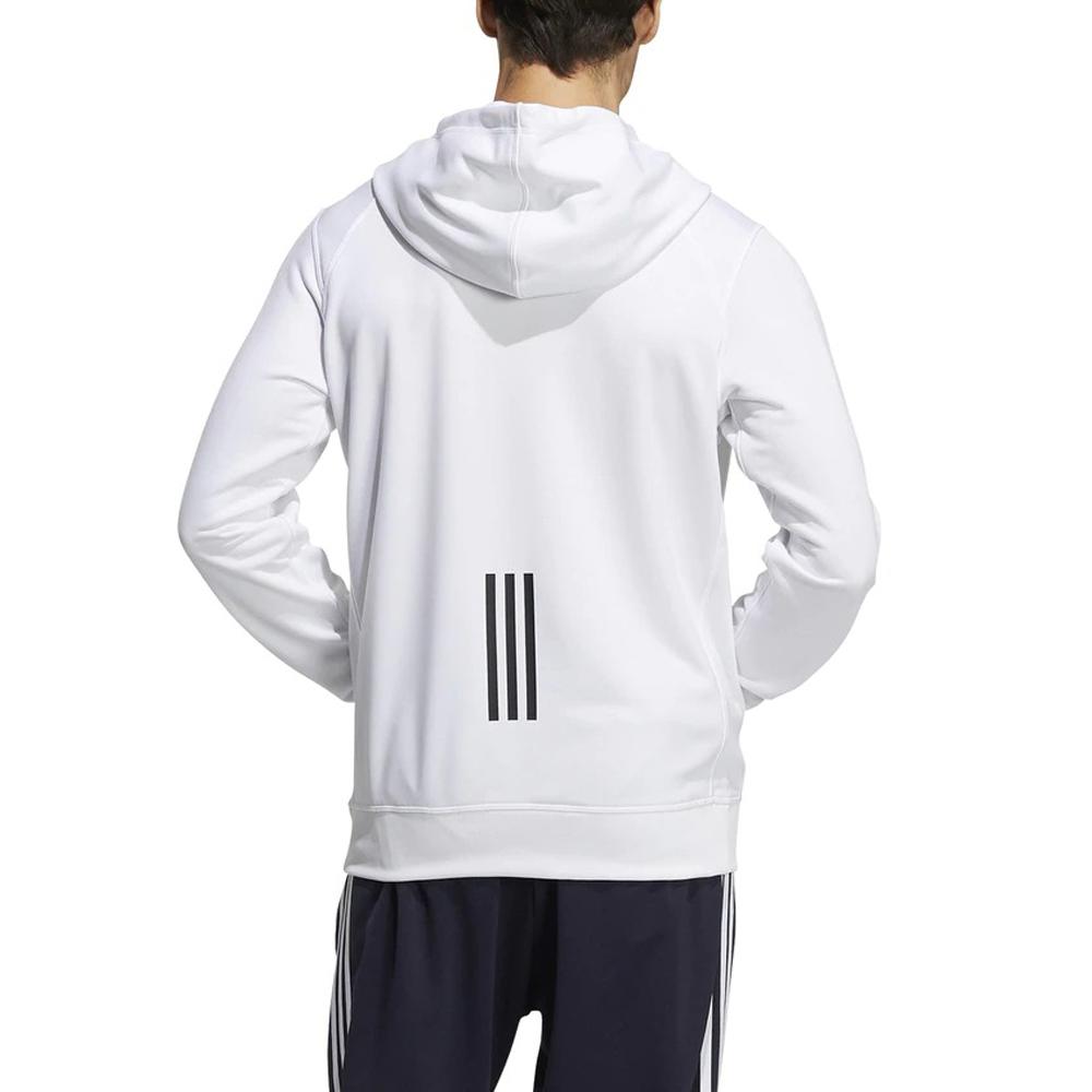adidas Logo Print Pullover Sweatshirt Men Tops White GN0829